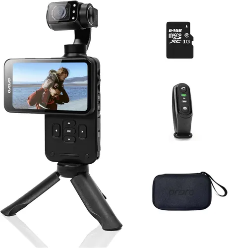 Miniatura 8 de ORDRO Videocámara de bolsillo M5, videocámara de video 4K 60FPS de estabilización de 3 ejes, cámara de bolsillo de visión nocturna IR para vlogging