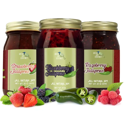 Miniatura 24 de Green Jay Gourmet Mermelada de Guayaba - Mermelada de Frutas 100% Natural con Fruta de Guayaba y Jugo de Limón - Mermelada Vegana, Sin Gluten - No