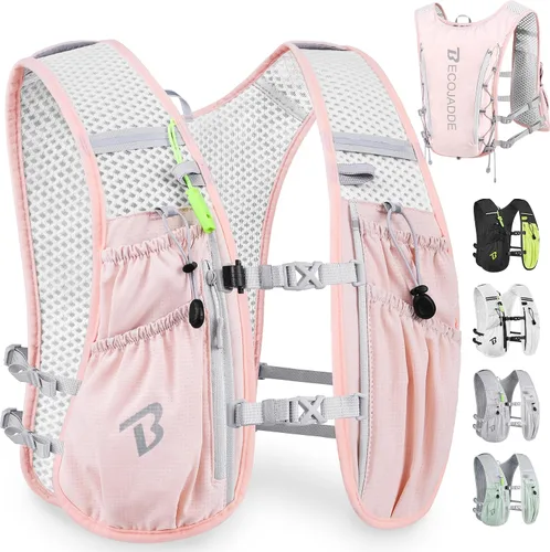 Miniatura 13 de BECOJADDE Chaleco de Hidratación Mochila para Correr para Hombres Mujeres, Mochila de Hidratación Ligera de 5L para Correr, Chaleco de Hidratación