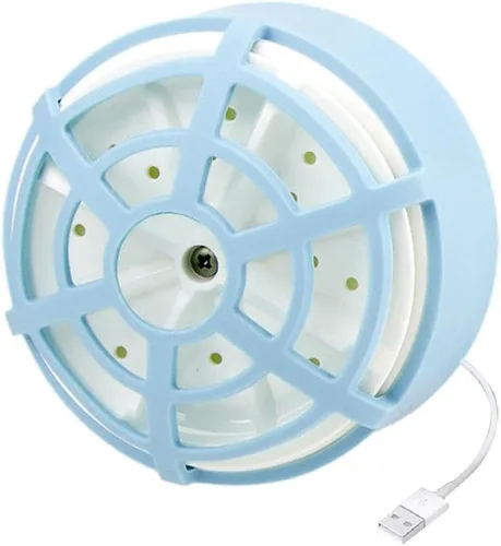 Lavadora de verduras de frutas, dispositivo limpiador de frutas impermeable, purificador de verduras de electrólisis ultrasónica mini limpiador, azul