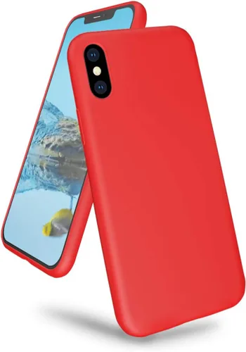 Miniatura 12 de Compatible con iPhone Xs Max de 6.5 pulgadas, funda de goma de gel de silicona líquida con forro de tela de microfibra suave, funda ultradelgada