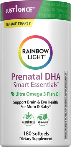 Miniatura 7 de Rainbow Light Vitaminas prenatales DHA para mujeres 60 cápsulas blandas Aceite de pescado Omega 3 (DHA y EPA) Apoya la salud de la madre