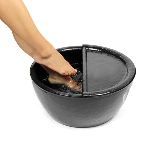 Miniatura 3 de Noel Asmar Reposapiés de pedicura exclusivo, diseño de media luna, ecológico y reciclable, hecho de resina, libre de BPA y toxinas (espresso)