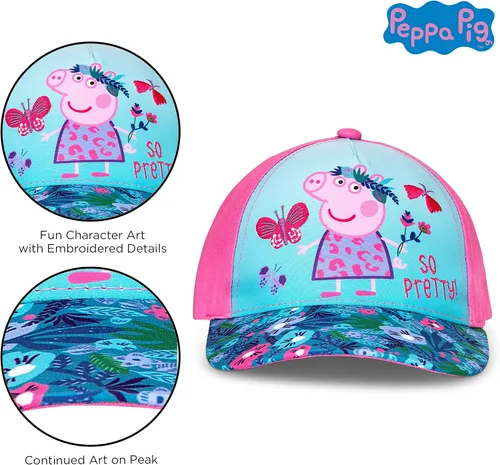 Miniatura 3 de Hasbro Gorra de béisbol para niñas, Peppa Pig ajustable, para niños de 2 a 4 años