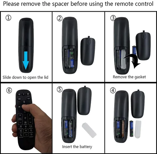 Miniatura 3 de ExploreHome Control remoto con reemplazo de batería para barras de sonido JBL Bar 9.1, 5.1, 3.1, 2.1, 2.0 y sistema de barra de sonido Bar 5.1