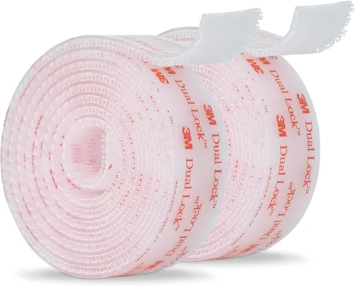 Miniatura 8 de 3M Dual Lock SJ3560 1" x 4 pies Transparente 1 Paquete Cinta de Montaje Sujetador Recerrable Entrelazante con Forma de Hongo Cinta Adhesiva Fuerte