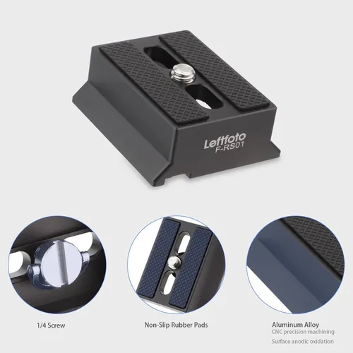 Miniatura 3 de LEFTFOTO Placa de liberación rápida para DJI RS2/RSC2/RS3/RS3-PRO/RS3 Mini Cimbal Stabilzer Accesorios