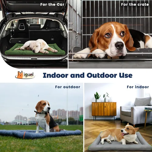 Miniatura 7 de Miguel Oxford Ripstop Cama Impermeable para Perros de Exterior para Jaulas Metálicas de Perros Alfombrilla para Mascotas Resistente al Agua