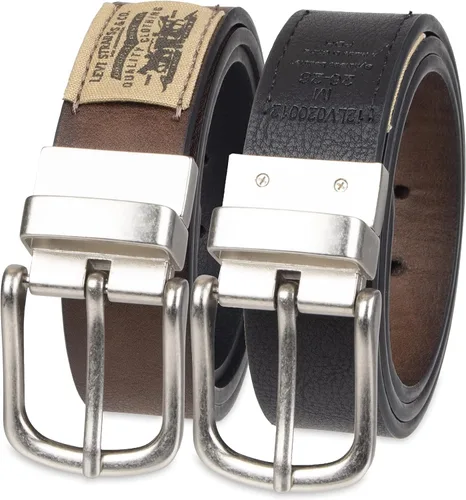 Miniatura 17 de Levi's Cinturón para niños grandes, cinturón reversible dos en uno informal apto para la escuela