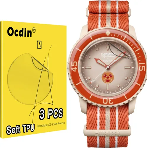 Blancpain X Swatch - Protector de pantalla de alta calidad para reloj, juego de película protectora antiarañazos, película suave y película trasera