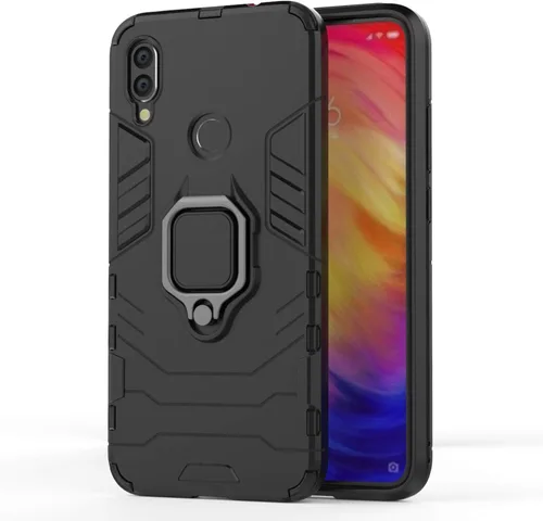 Miniatura 6 de LuluMain - Funda compatible con Xiaomi Redmi Note 7, Redmi Note7 Pro, soporte de agarre de anillo de metal a prueba de golpes