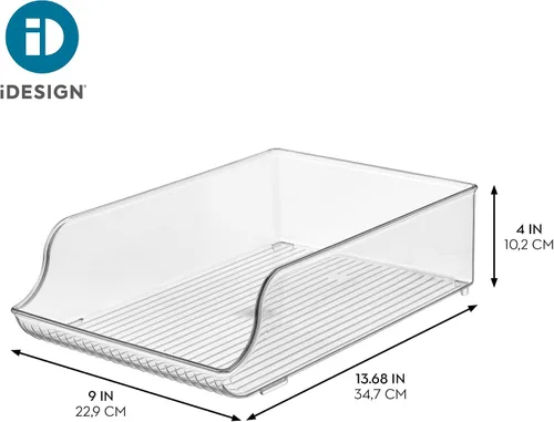 Miniatura 4 de Organizador de botellas de agua iDesign para refrigerador o despensa - Transparente - Fabricado en EE. UU Para nevera o despensa, transparente