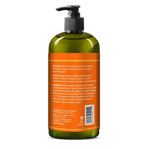 Miniatura 2 de Difeel Champú hidratante de argán 33.8 oz. - Champú de aceite de argán natural sin sulfato para el cabello