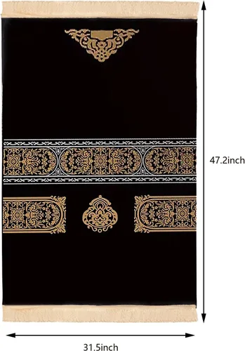 Miniatura 3 de Alfombra de oración musulmana islámica de alta calidad, alfombrilla acolchada para oración musulmana para hombres y mujeres, alfombra de oración