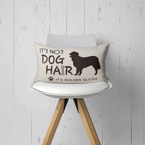 Miniatura 2 de Mancheng-zi Regalos Golden Retriever - Funda de almohada reservada para el perro, decoración, 12 x 20 pulgadas para mujer