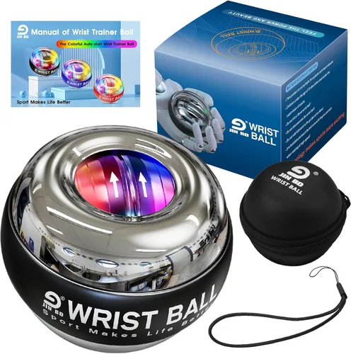 Miniatura 2 de JIN BD Pelota de entrenamiento de muñeca, fortalecedor de muñeca giroscópico giroscópico para antebrazo, bola giroscópica para fortalecer brazos