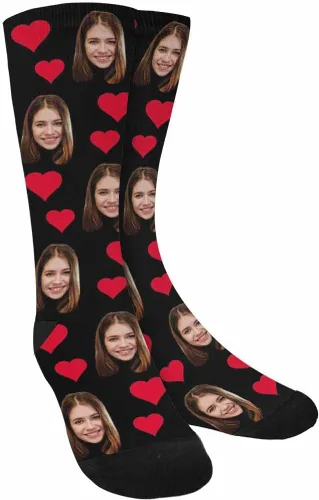 Miniatura 123 de Artsadd Calcetines personalizados para mujeres y hombres, amantes de los perros y gatos, regalos divertidos unisex personalizados