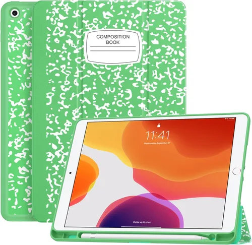Miniatura 21 de Soke - Funda para iPad de 9ª generación 2021/8ª generación 2020/7ª generación 2019 con soporte para lápices - Funda de protección premium a prueba