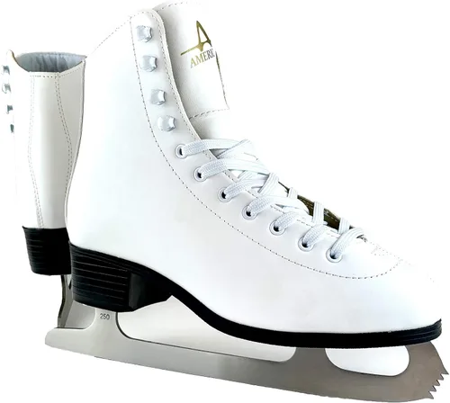 American Athletic Tricot Lined Ice Skates for Women - Recreational Figure Skates with Ankle Support, Padded Lining, Stainless Steel Blades -