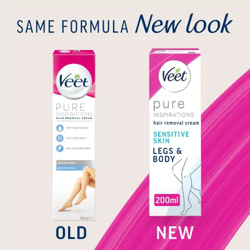 Miniatura 2 de Veet Crema Depilatoria Piel Sensible con Aloe Vera y Vitamina E (6.8 fl oz)