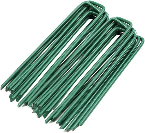 Estacas de jardín, anclajes de suelo, clavijas galvanizadas, pasadores de sujeción para césped, granja, césped, paisaje, 25 unidades