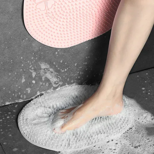 Miniatura 9 de 1 alfombrilla de suelo para ducha, limpiador de pies, limpiador de pies, limpiador de pies, masajeador de pies, limpiador de pies, limpiador de Gris