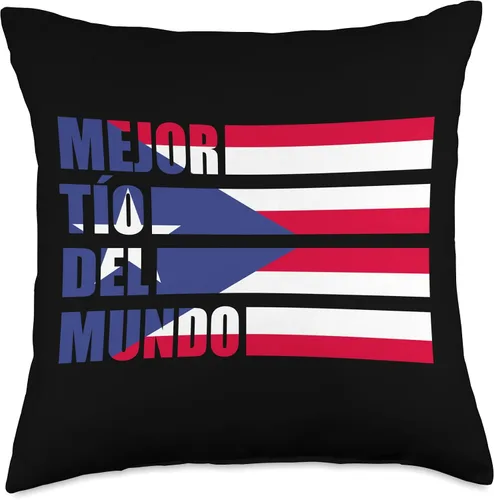 Miniatura 4 de Gift for Puerto Rican Uncle Tío Rican Uncle - Almohada con la bandera de Puerto Rico Mejor Tío del Mundo, 16 x 16 pulgadas, multicolor
