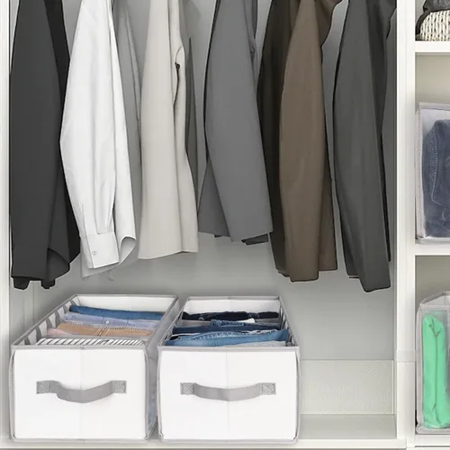 Miniatura 5 de Univivi Organizador de cajones de ropa para armario, organizador de ropa plegada, 7 rejillas mejoradas, organizadores de cajones de gran capacidad