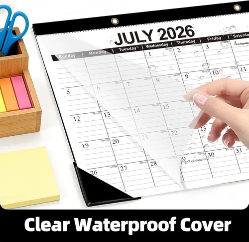 Miniatura 4 de 2026 Calendario de escritorio Calendarios de escritorio 2026-2027 Calendario de pared de 18 meses desde enero de 2026 hasta junio de 2027, papel