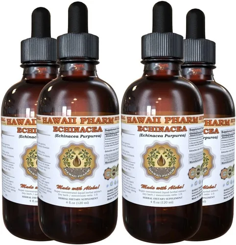 Hawaii Pharm Extracto líquido de equinácea (Echinacea Purpurea) 4x4 oz