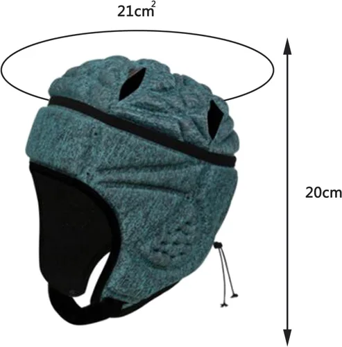 Miniatura 4 de Casco de fútbol de carcasa suave, casco de rugby, protector de cabeza ajustable para jóvenes, niños y adultos