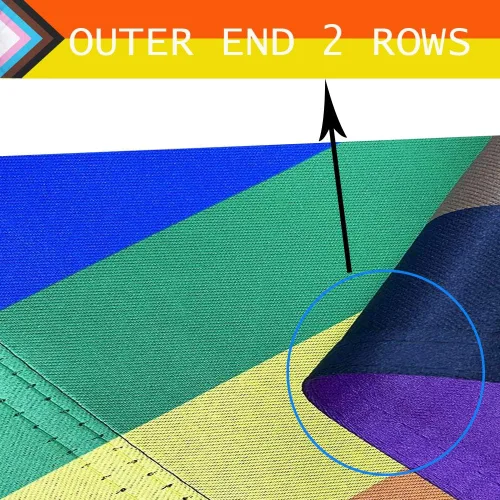 Miniatura 6 de Progress Pride - Banderas de jardín arcoíris – Bandera pequeña de progreso inclusivo de 12.5 x 18 pulgadas para lesbianas y transgénero LGBTQ