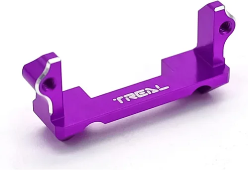TREAL Aluminum 7075 Steering Servo Mount for FMS FCX24 Power Wagon Mud Racer 1:24 (Purple)