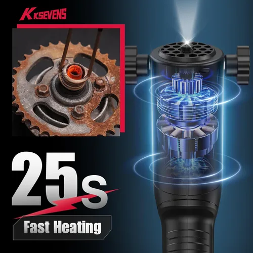 Miniatura 6 de Calentador de inducción de 1500 W 110 V, extracción de pernos, herramienta de calentador de inducción magnética de mano con 12 bobinas