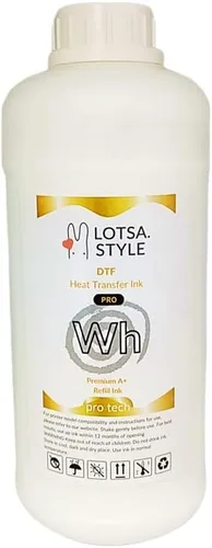 LOTSA. STYLE Premium PRO DTF - Recambio de tinta para impresoras de inyección de tinta, impresión de película de transferencia de calor, edición