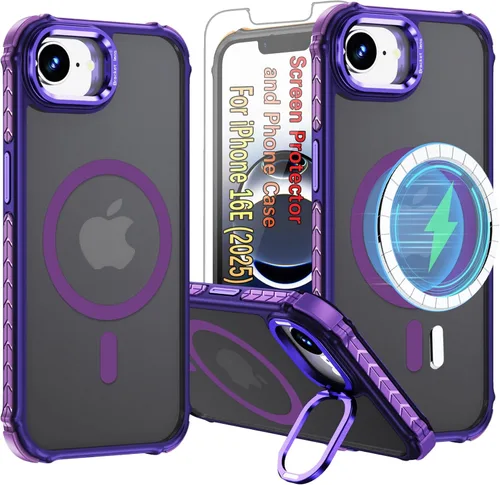 Miniatura 18 de Funda para i Phone 17 Pro Max, con función atril y protector de pantalla HD, compatible con accesorios MagSafe, funda magnética para iPhone 17 Pro