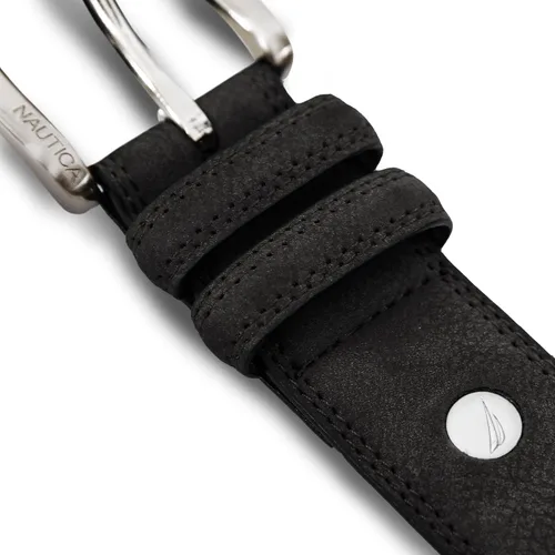 Miniatura 3 de Nautica Cinturón de cuero para hombre con hebilla de metal