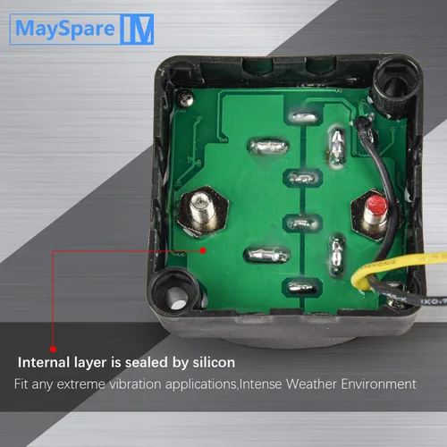 Miniatura 5 de Kit de Aislamiento de Batería Dual MaySpare 12V 140Amp Relé Sensible al Voltaje VSR Cargador Automático de Batería Doble y Kit de Cableado