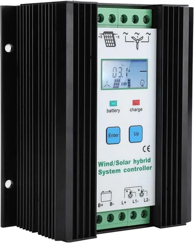Miniatura 7 de CHRISK Controlador híbrido solar eólico de 9000 W PWM eólico controlador híbrido de energía solar controlador digital inteligente regulador de carga