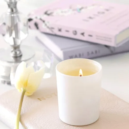 Miniatura 5 de SHOWIN Tarros Gruesos para Velas para Hacer Velas 16 Pzs, 7 OZ Tarros Vacíos con Tapas de Madera para Hacer Velas, Contenedor de Muestra, Blanco Mate