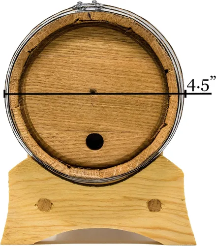 Miniatura 3 de Barril de envejecimiento personalizado de roble americano blanco (1 litro) - Barriles de whisky grabados para envejecer su propio licor