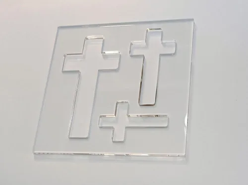 Miniatura 2 de Plantilla de enrutador de cruces, plantilla de enrutador acrílico con incrustaciones cruzadas, plantilla de cinta, plantilla de carpintería