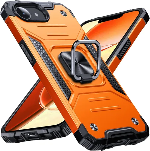 Miniatura 119 de Anqrp Funda resistente para iPhone 6/7/8/SE/SE2 con soporte de anillo mejorado y agarre, grado militar, a prueba de golpes, resistente y robusta