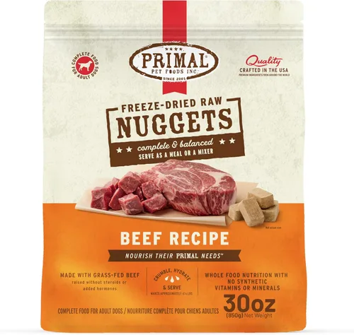 Miniatura 30 de Primal - Nuggets de comida cruda liofilizada para perros, venado, comida completa y equilibrada, también se puede utilizar como adorno o golosina