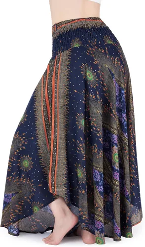 Miniatura 3 de Lannaclothesdesign - Falda larga para mujer de estilo bohemio, gitano, hippie, ropa de falda boho
