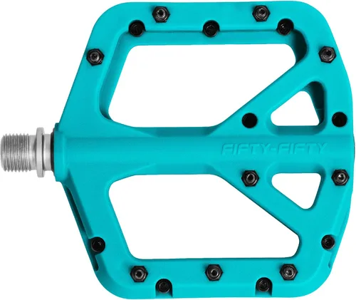 Miniatura 16 de FIFTY-FIFTY Pedales de bicicleta de montaña, compuesto de nailon MTB antideslizante, pedales de bicicleta de 9/16 pulgadas, plataforma plana ligera