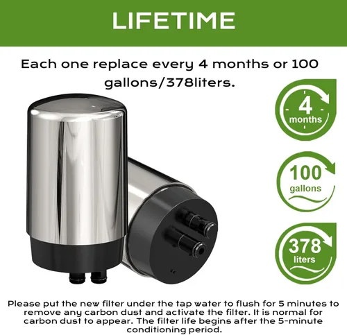 Miniatura 4 de Repuesto para filtro de grifo Brita, filtro de agua para grifo, se adapta a todos los filtros de agua del grifo compatibles con el sistema