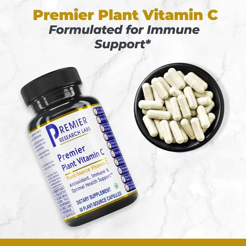 Miniatura 3 de Premier Research Labs Vitamina C - Vitamina C de nutrientes integrales - Apoya el sistema inmunológico - Suave con el estómago - Actividad
