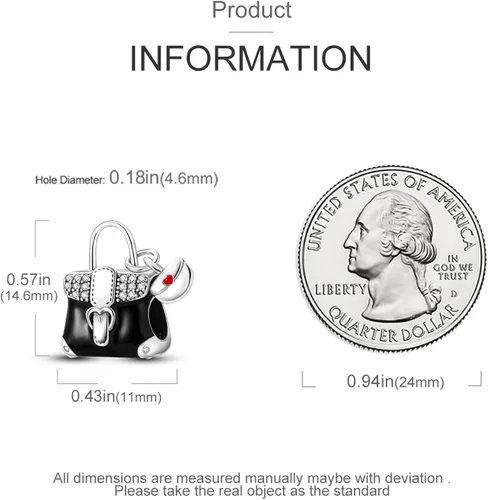 Miniatura 2 de Parmuz 925 Sterling Silver Charm for Bracelets Dog Evil Eye Travel Love Mom Dangle Charms for European Bracelets Necklace Pendant Beads Jewelry Gift