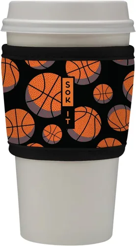 Miniatura 183 de Sok It HotSok Coffee & Tea - Funda de neopreno con aislamiento reutilizable (floral abstracto)